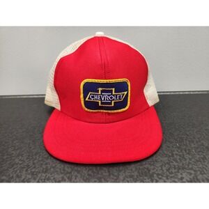 Vtg Chevrolet Foam Trucker Hat Mesh‎ Snapback Adjustable Adjust-A-Tab Cardboard